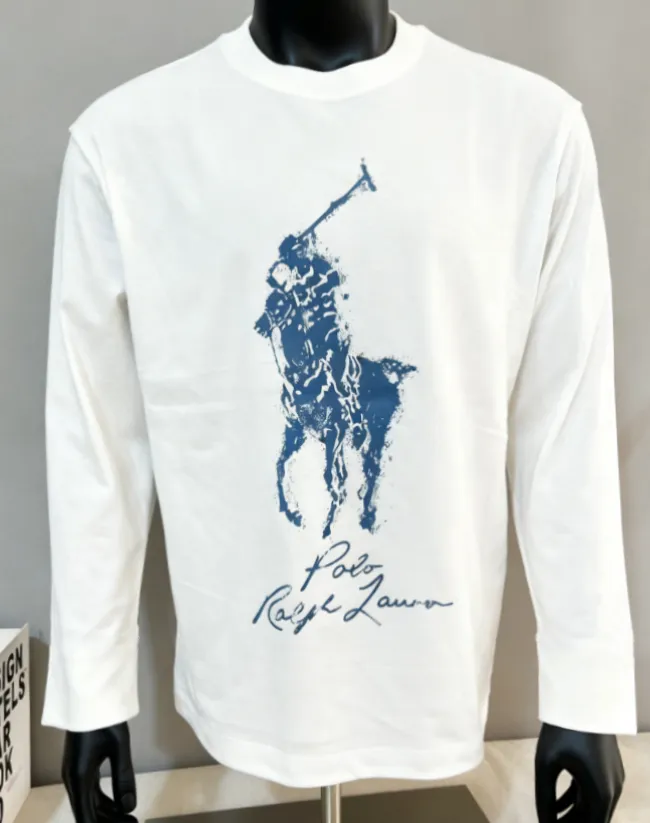 P180 Ralph Lauren Polo Ralph Lauren new Equestrian Knight Nevis island printed round neck short-sleeved T-shirt; new products are available on the official website at the same time; strict control of LOGO size; color matching and color matching details are consistent with the official website; simple and fashionable style; 280g double yarn pure cotton fabric is selected; high specification tight threaded neckline; back body is pressed and boned; high temperature anti-shrinking process is pre-made before leaving the factory; not easy to deform and shrink after washing; essential clothing for three seasons; color: black White, sizes XS-L (can wear up to 200 pounds)